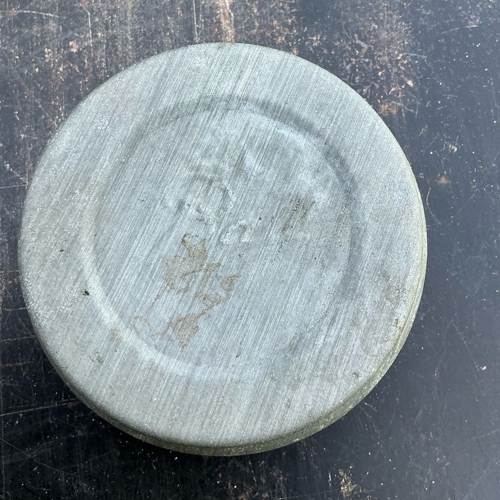 Antique Ball Zinc Porcelain Mason Jar Lid 2.5” Vintage Charm Liner
